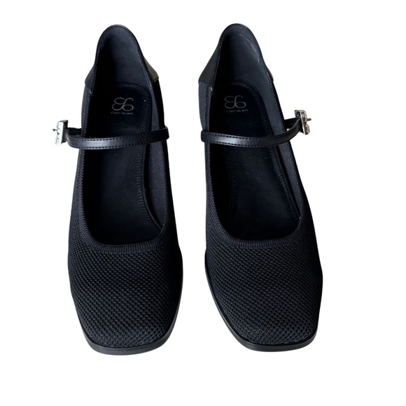 Cosy Island Black Mary Jane Shoes With Rhinestone Buckle Size 10 NWT With Box - Picture 3 of 7